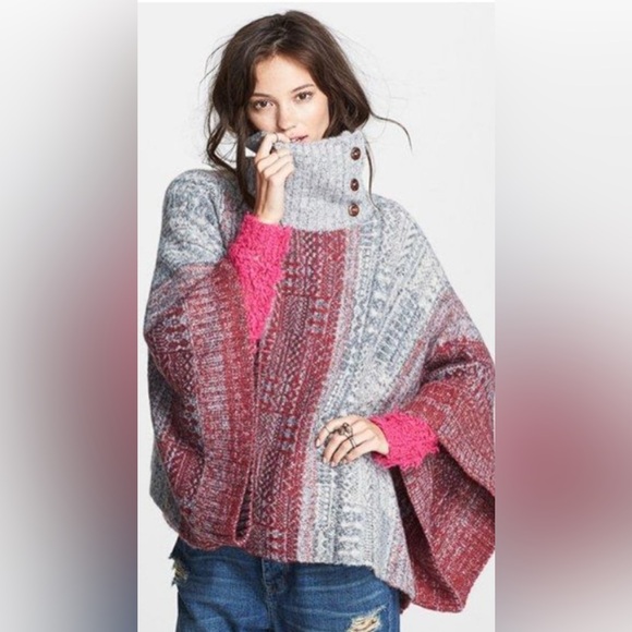 Free People Sweaters - Free People Willow Poncho Size XS